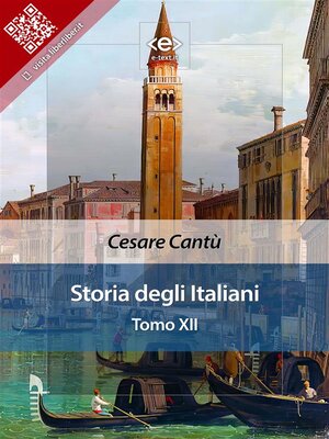 cover image of Storia degli Italiani. Tomo XII